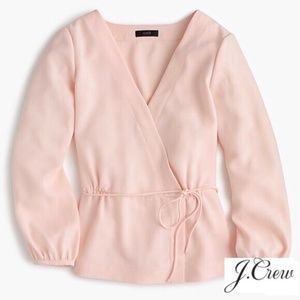 J.Crew Wrap Peplum Top NWOT